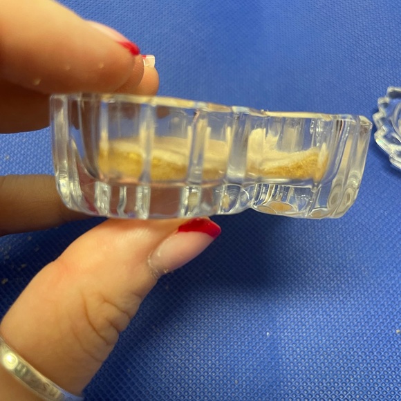 Vintage Clear Glass Butterfly Trinket Box - Picture 12 of 16